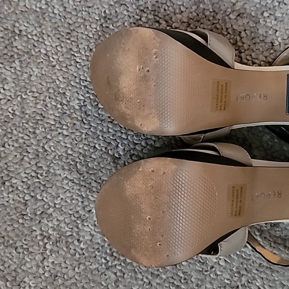 💕 Y2K Report Platform Leather Sandals 8 1/2 - Picture 4 of 4